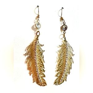 Bling Feather Earrings